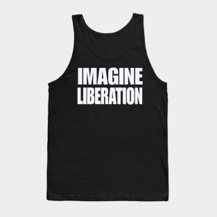 IMAGINE LIBERATION - Redo - White - Front Tank Top